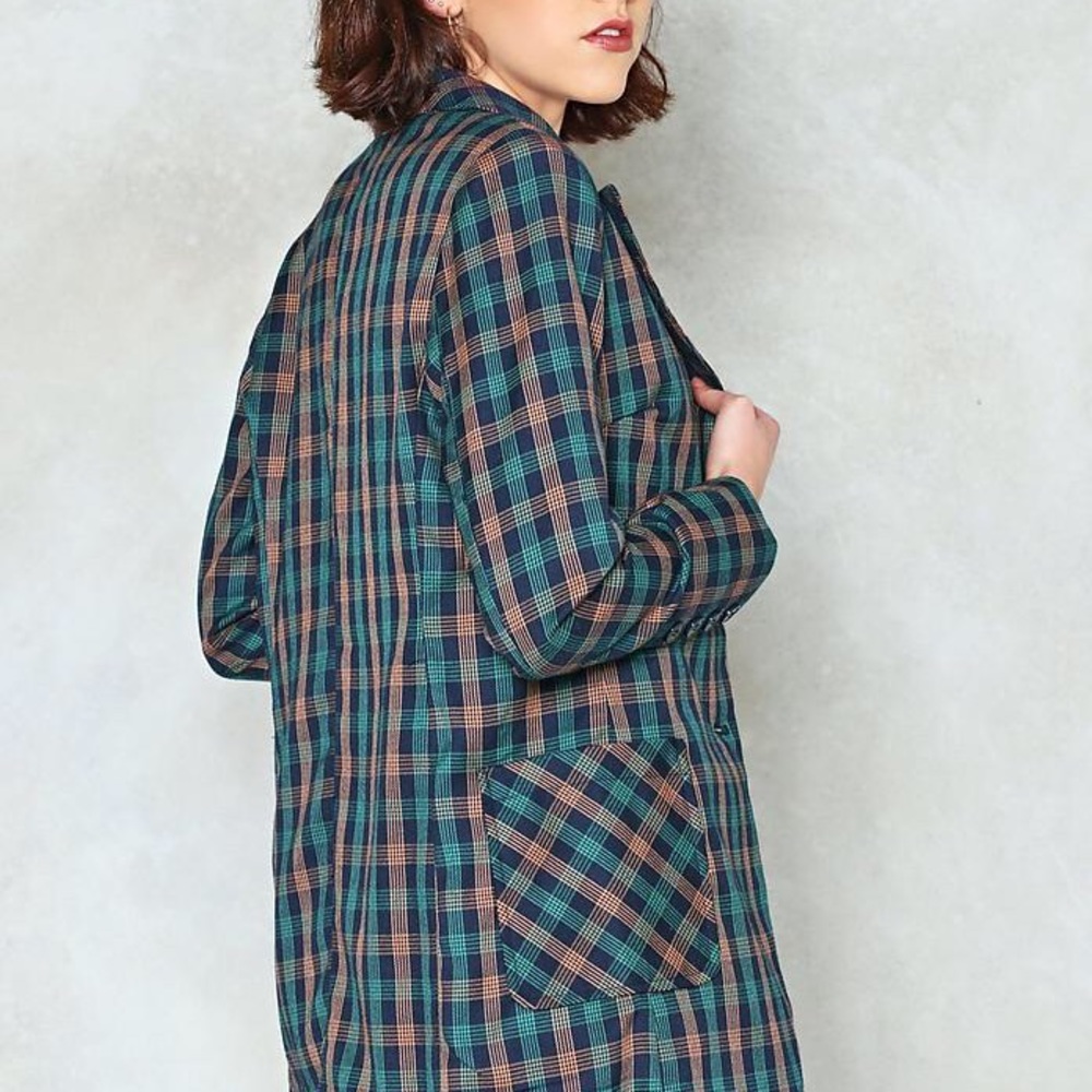 🆕 plaid check chic blazer✨ S - Picture 4 of 4